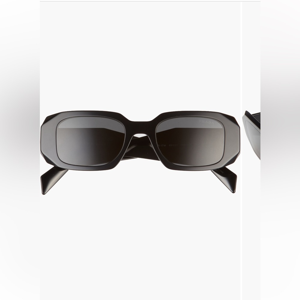 Prada runway 49mm rectangular sunglasses
